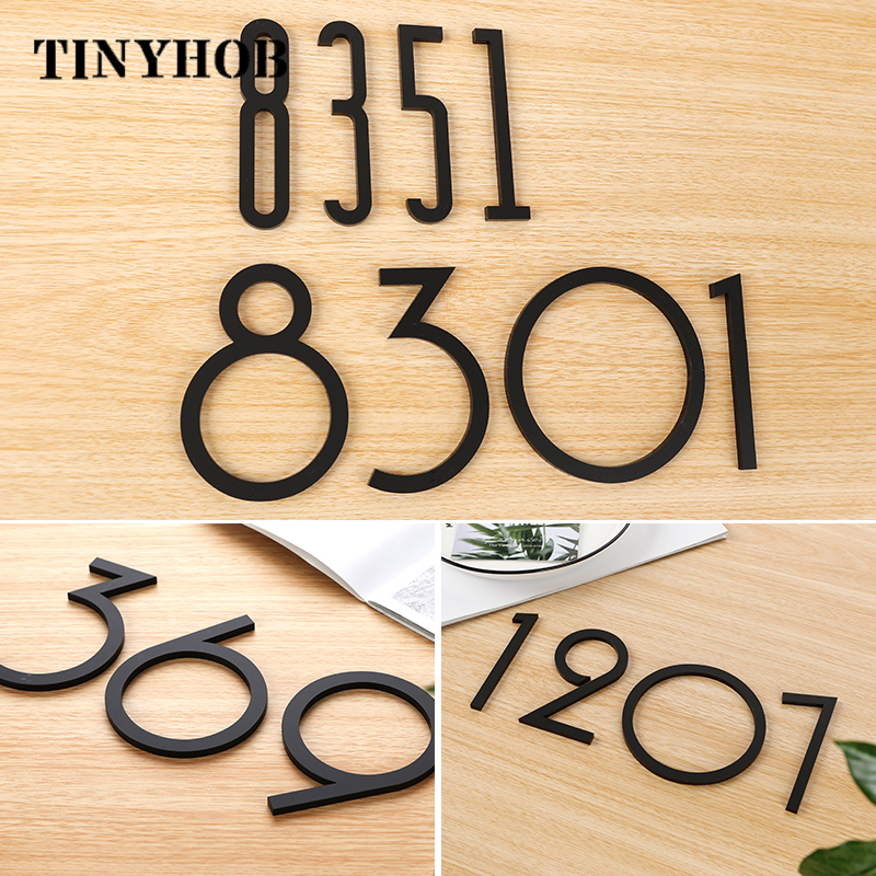 Villa Number Sign 【TopazTrove】DIY Self Adhesive House Numbers and Letters 10cm 3.93 ...