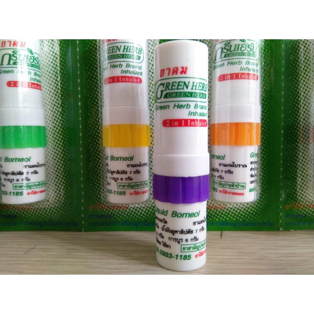 Ống hít thông mũi bạc hà Green Herb thái lan