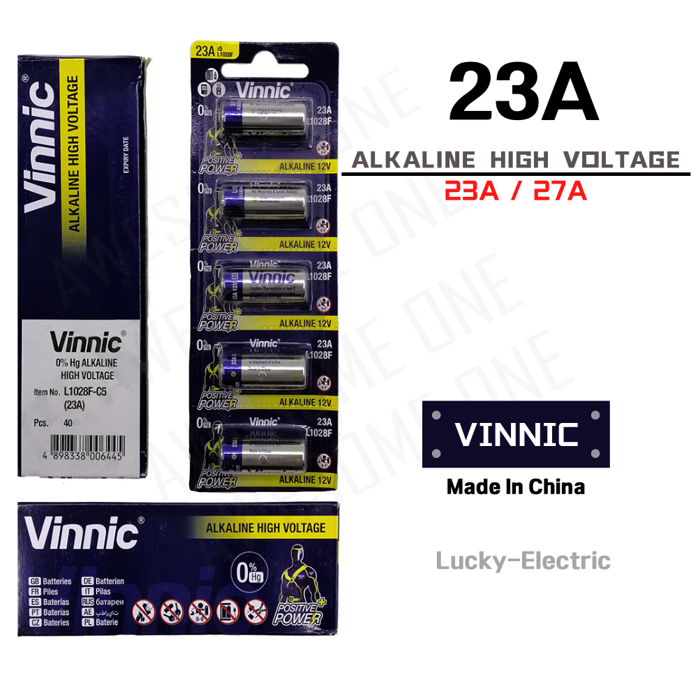 High Quality High Voltage L1028F 23A 12V Vinnic Alkaline Battery
