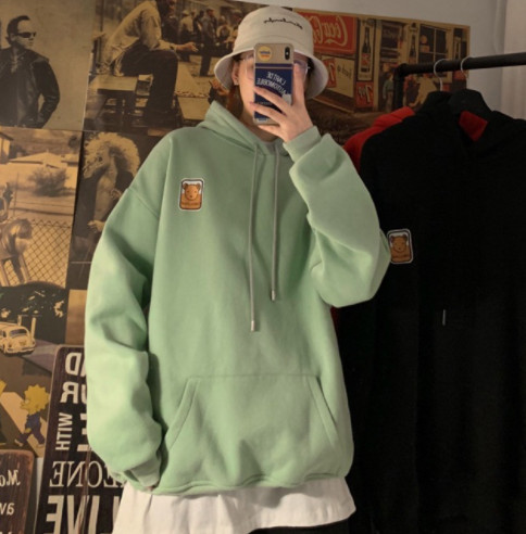 Áo hoodie lô gô gấu
