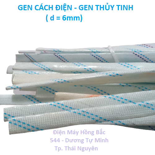 Gen cách điện sợi thủy tinh - 10 ống gen cách điện phi 6mm