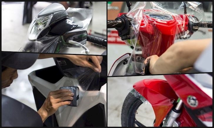 Decal siêu trong dán xe đế kính khổ 98cm