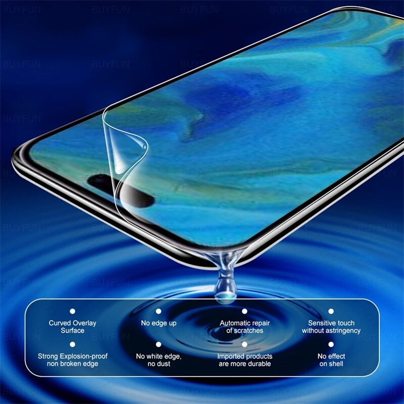 JINGYANG 2Pcs Back Screen Protector Film For iPhone 15 Pro Max Hydrogel Film  Not Glass 