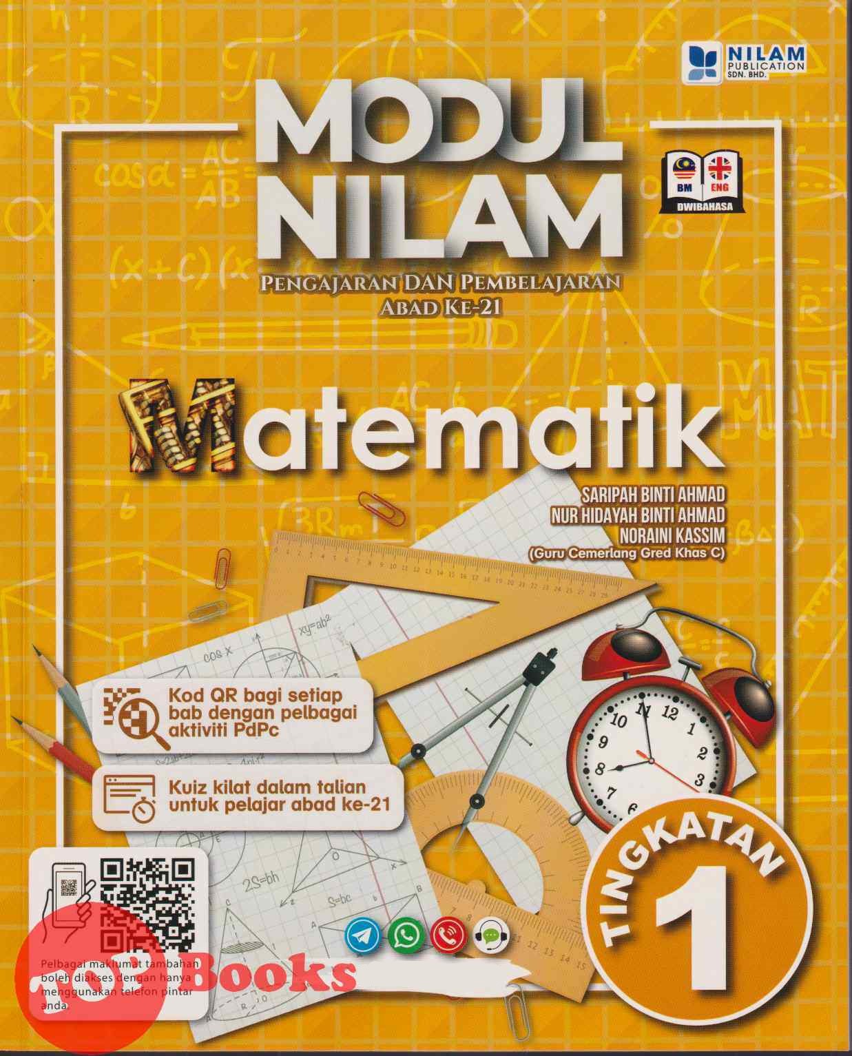Topbooks Nilam Modul Nilam Matematik Tingkatan 1 Kssm Dwibahasa 2022 Lazada