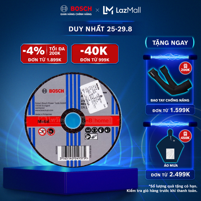 Đá cắt sắt Bosch chất lượng chuẩn Đức