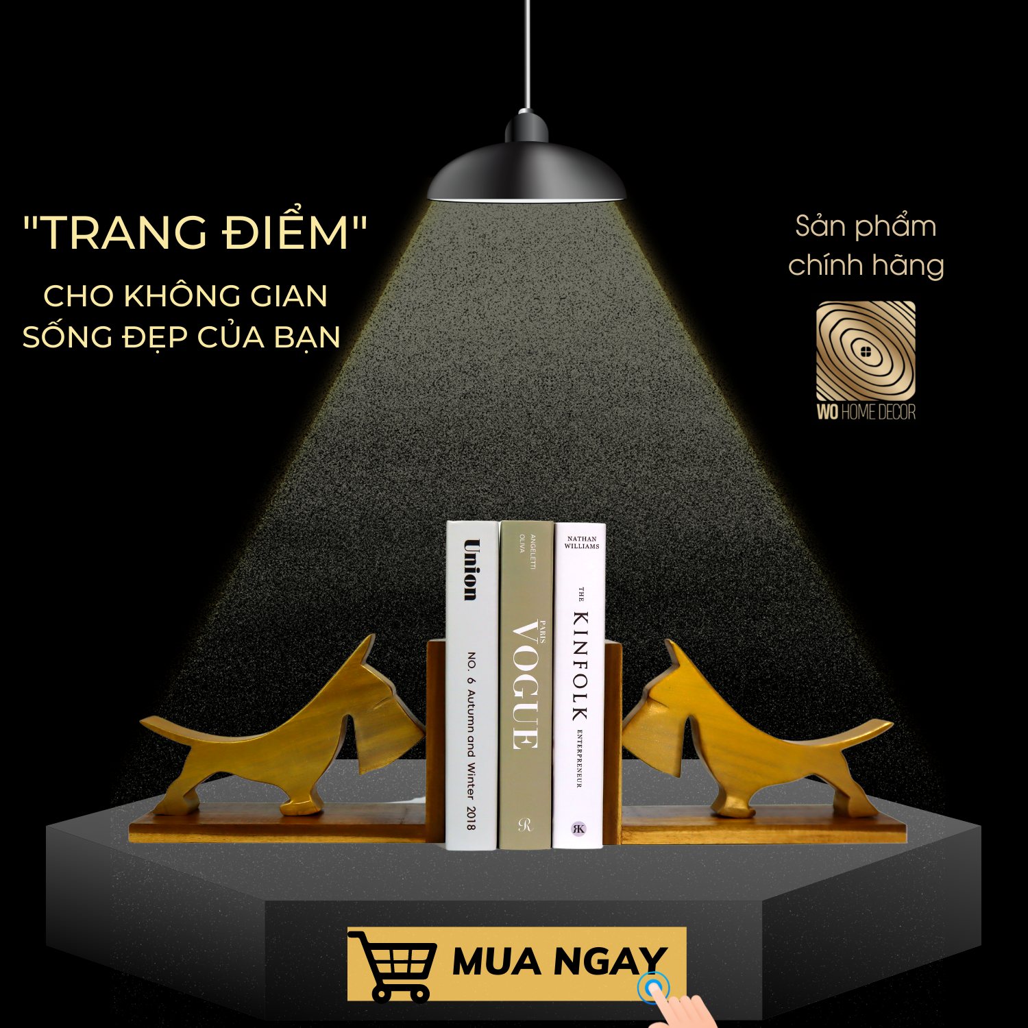 CHẶN SÁCH (BOOKEND) Cặp chó Vàng sang trọng