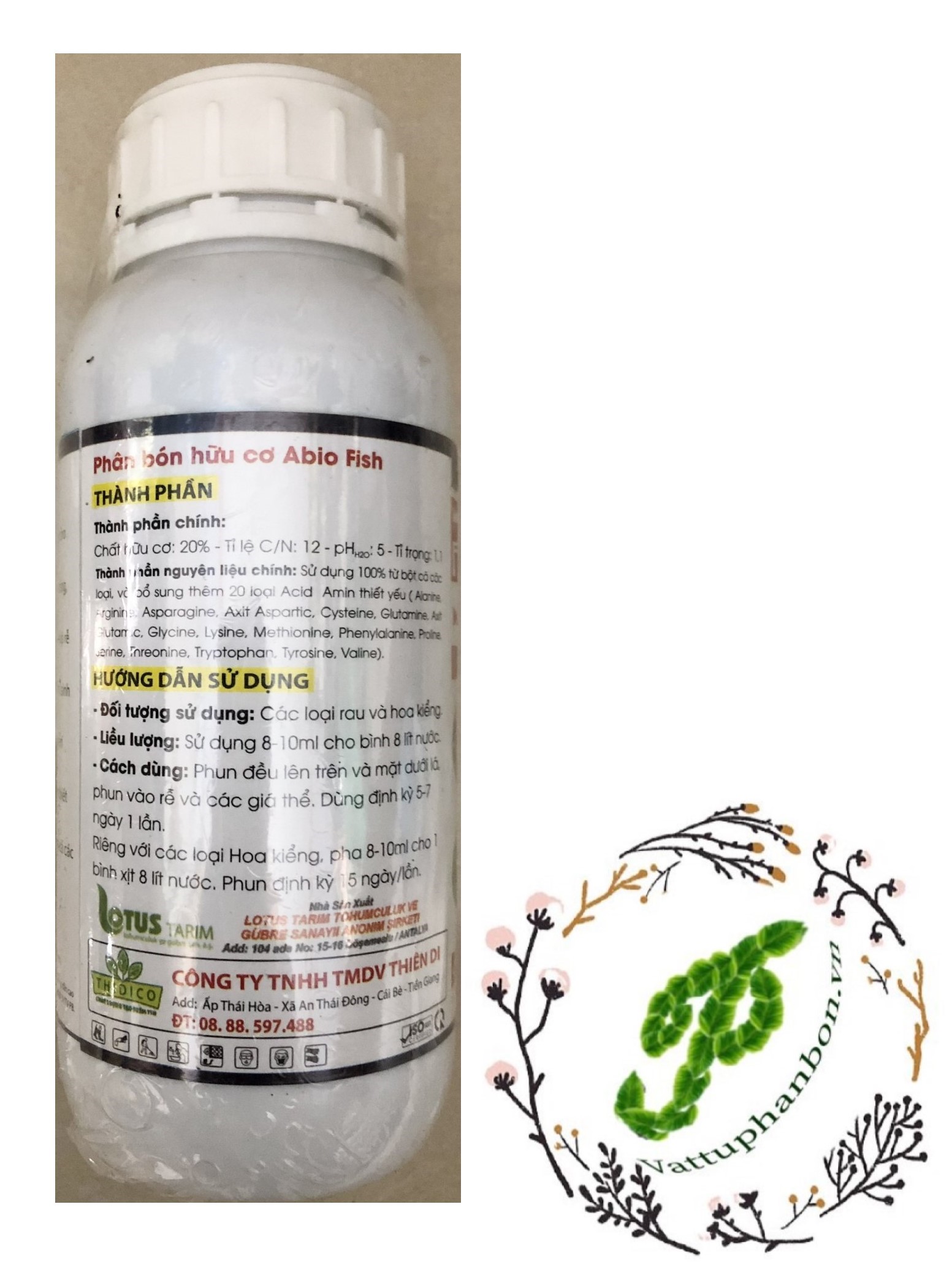 Phân Đạm Cá Mỹ Bio Fish không mùi Fish - Bio - #122A# 500ml