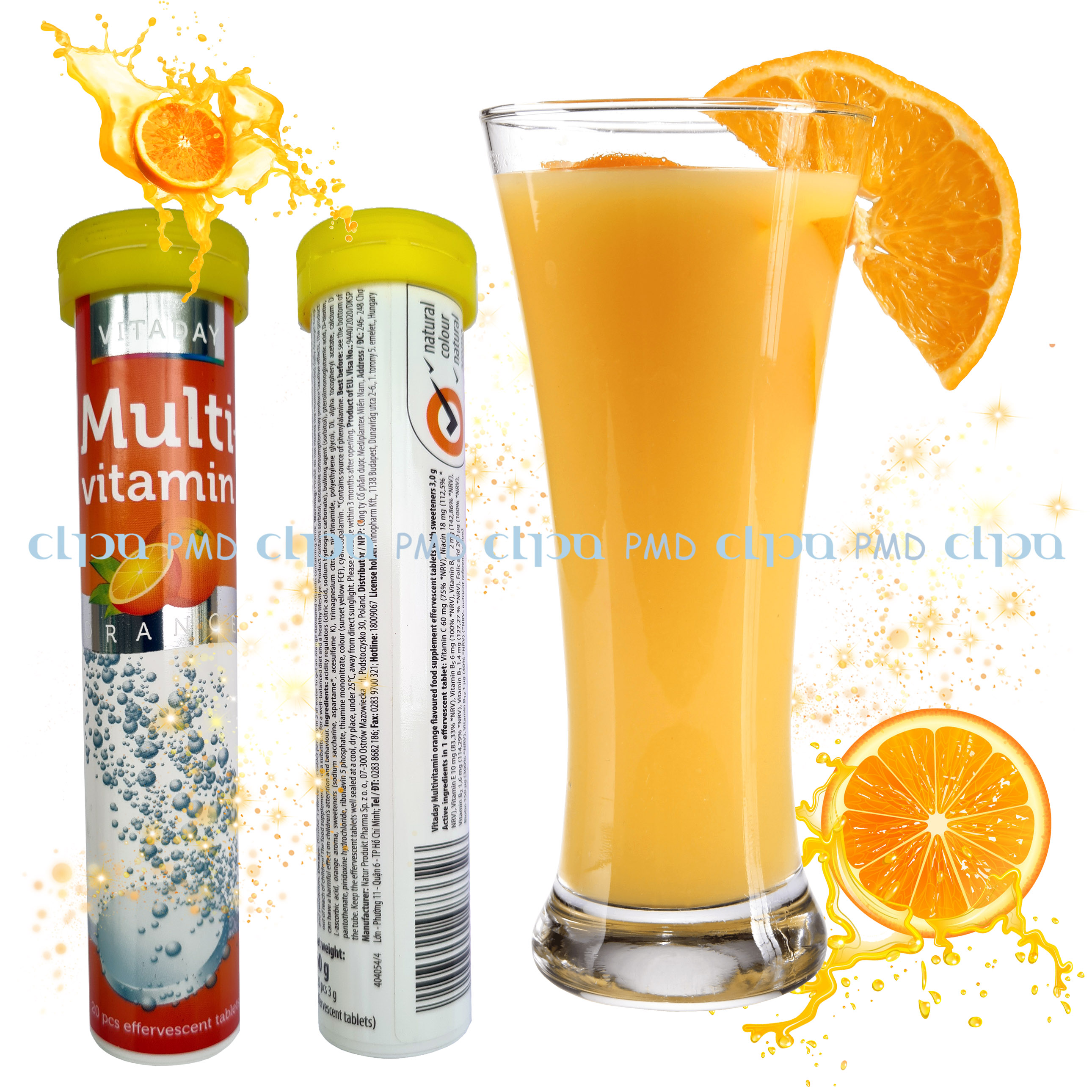 VITADAY MULTIVITAMIN (VIÊN SỦI) HƯƠNG CAM