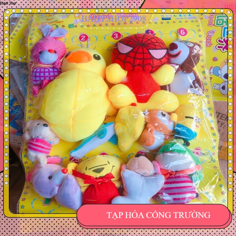 Vỉ bóc thưởng gấu bông sỉ đồ trẻ em