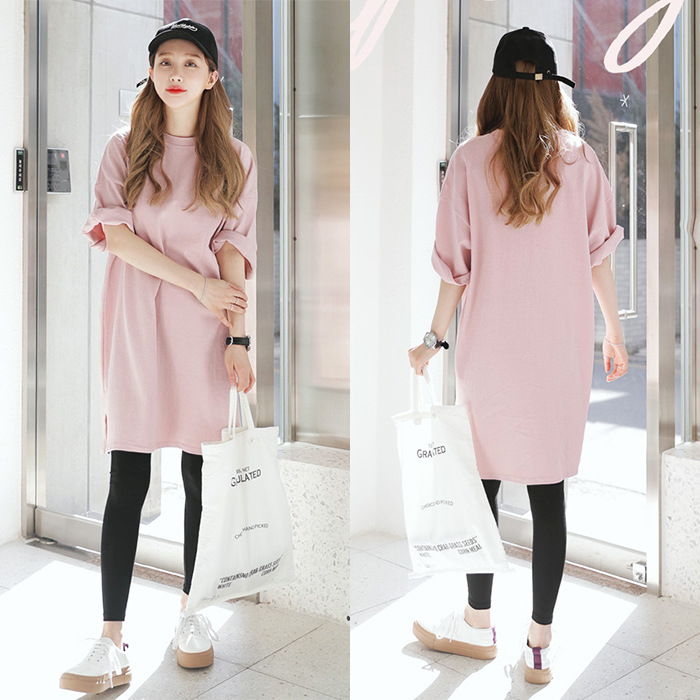 Spring and Summer Loose T-shirt Women's Long Top