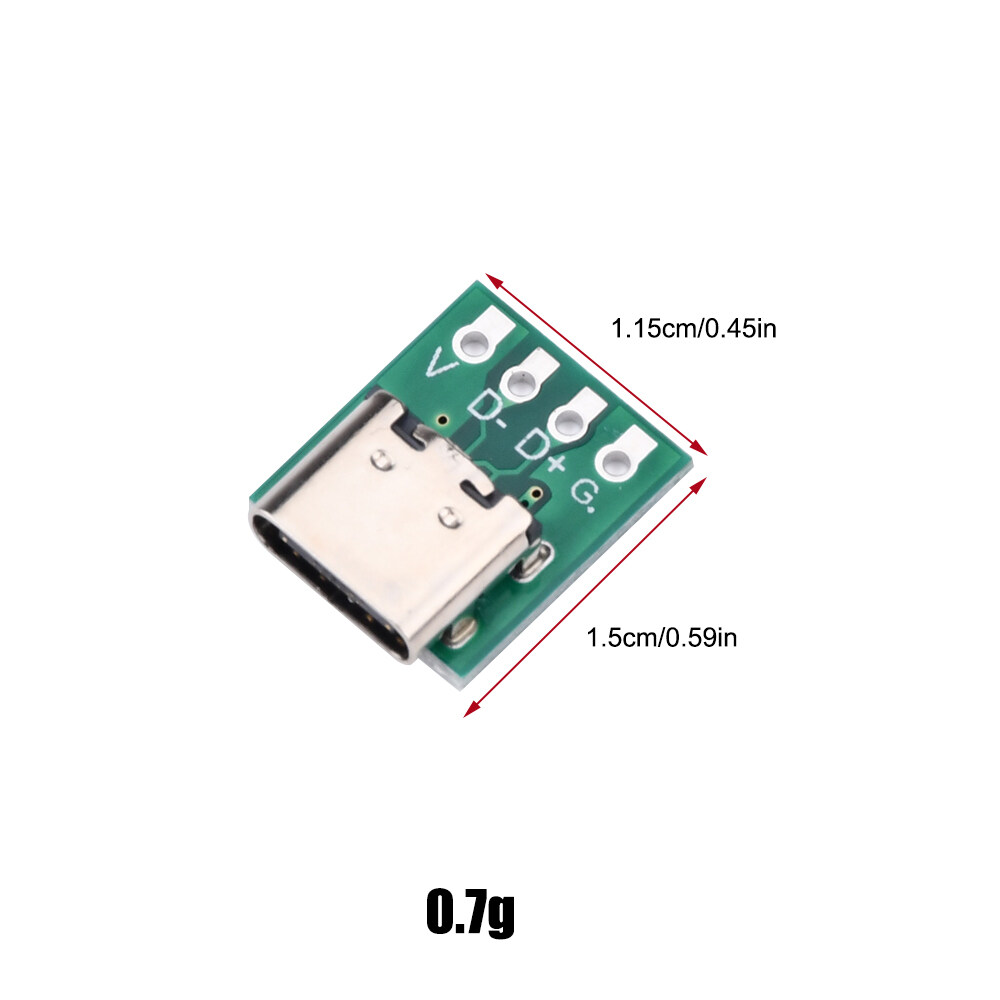 Diymore Bảng Kết Nối Slope Loại USB C Tự Làm 3.1 Nối Tiếp Cơ Bản Breakout Cổng Kết Nối Cái 16P Cho Dòng Dữ Liệu Dây Cáp Transfer