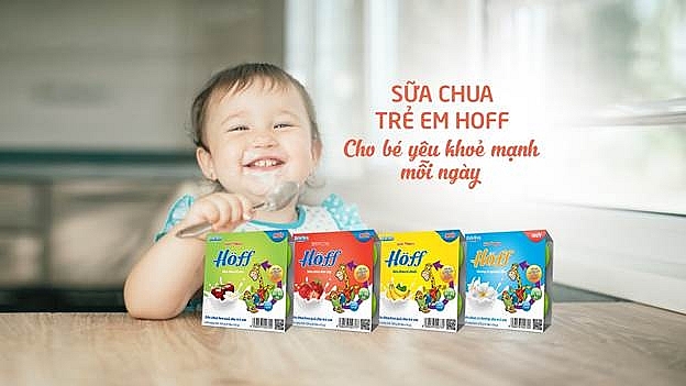 Sữa Chua Trái Cây Cao Cấp Hoff (Lốc 4 Hộp) 6M+