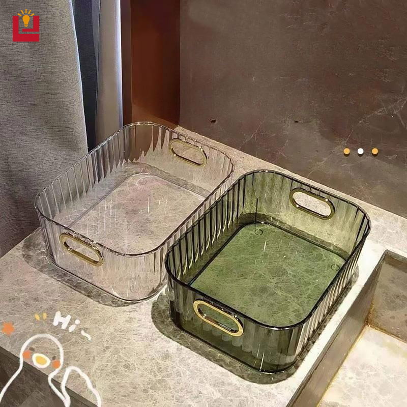 YONUO  hộp nhựa đựng đồ kệ đựng mỹ phẩm store box hộp nhựa trong suốt Pet Máy tính để bàn mỹ phẩm hộp lưu trữ Acrylic giỏ lưu trữ Snack lưu trữ Bàn hoàn thiện