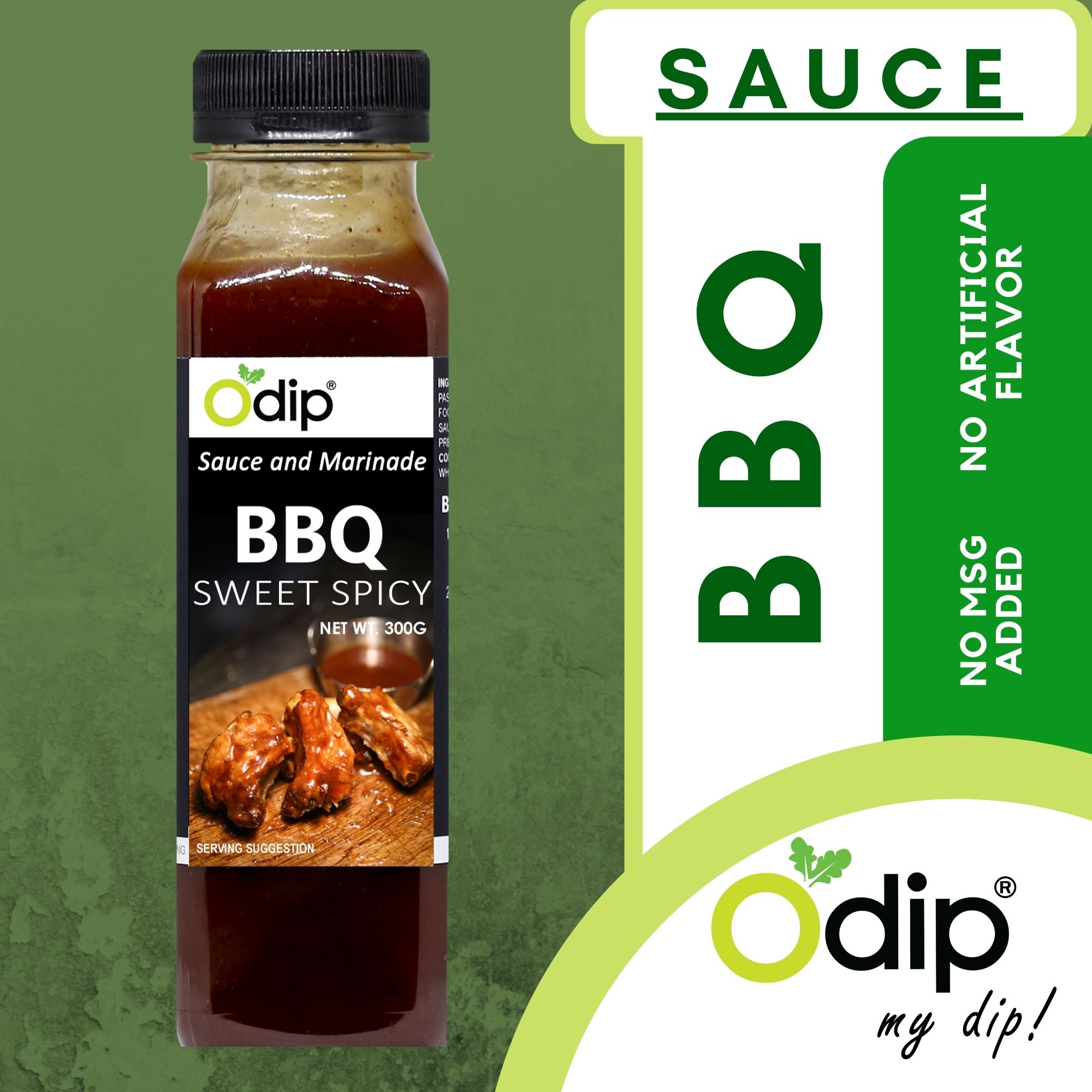 Odip BBQ Sweet Spicy Sauce 300g ( Barbecue Sauce Ribs Sauce Fully