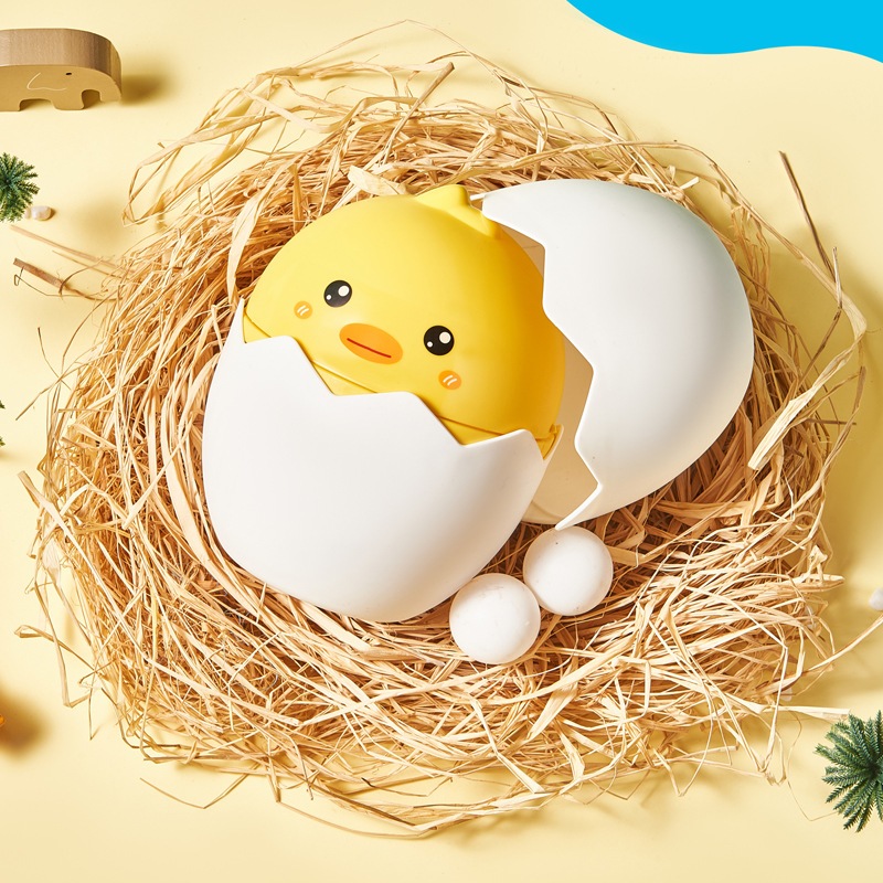Thùng Rác Mini Để Bàn Có Nắp Đậy Hình Gà Con
