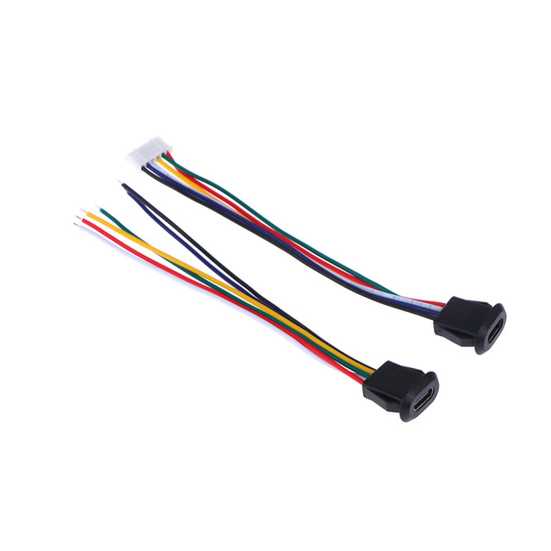 6 Pin Press Type USB Connector Type-C Waterproof With PH 2.0 Female Socket KELONG. 