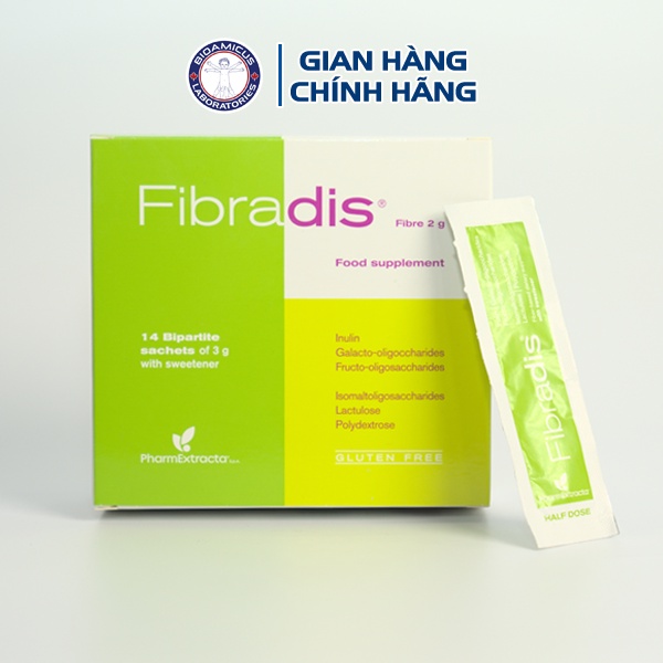Fibradis chất xơ hòa tan cho giúp nhuận tràng chống táo bón | Nhập khẩu chính hãng Italy