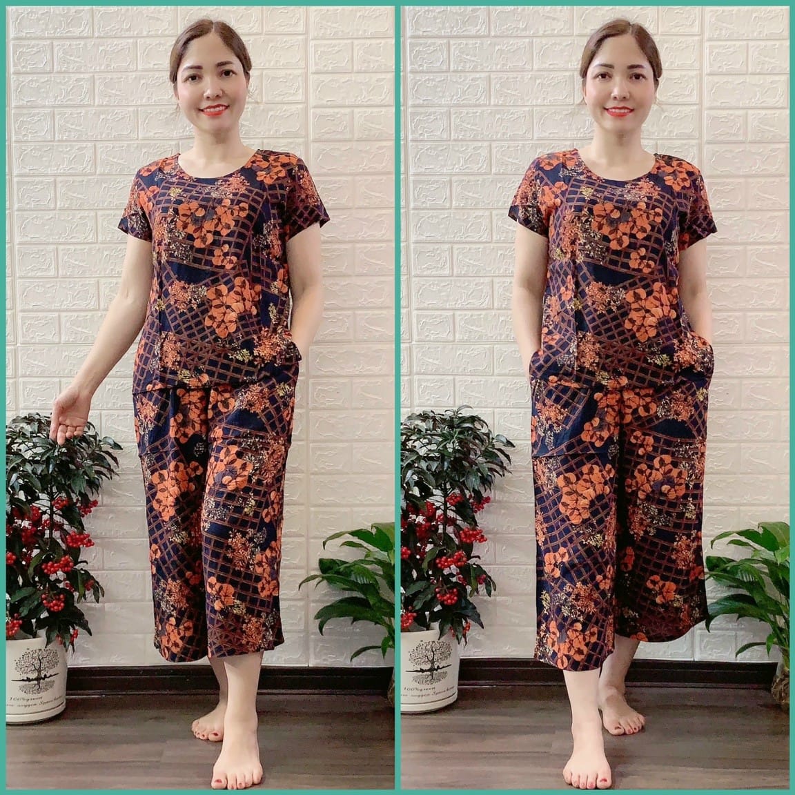 Đồ bộ trung niên nữ cao cấp