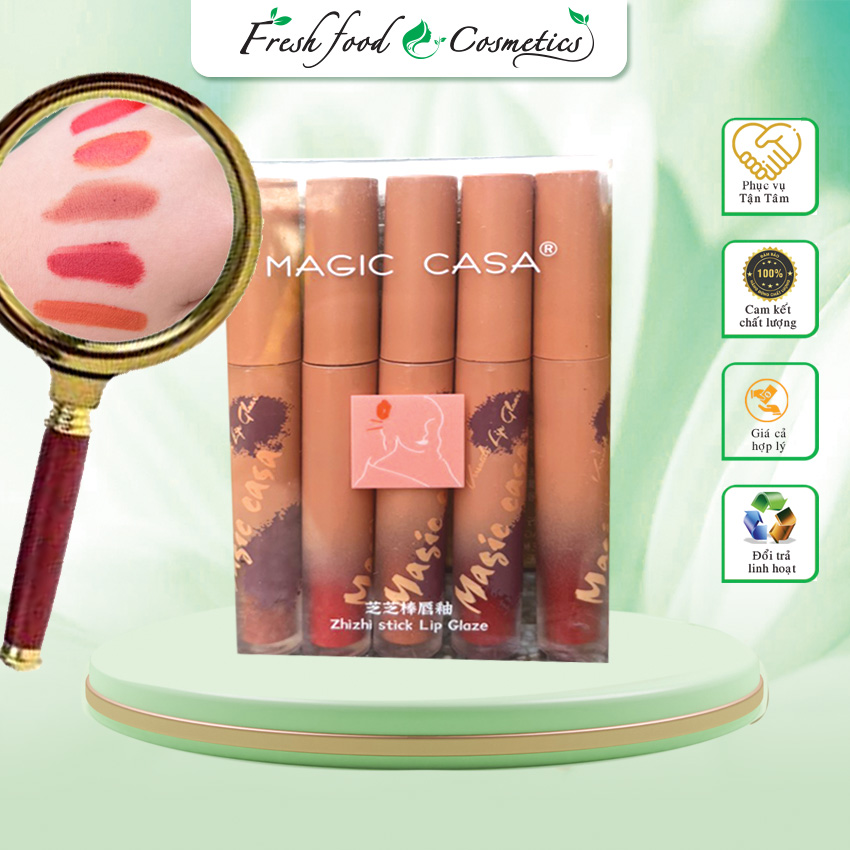 Son môi lì Magic casa set 5 cây Nội Địa Trung
