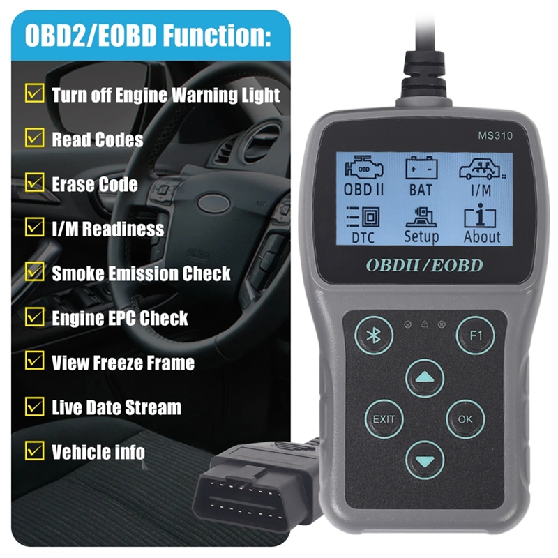 【SHX】-1 PCS CAN Diagnostic Scan Tool Check Engine Fault Code Reader Readiness Smog Check