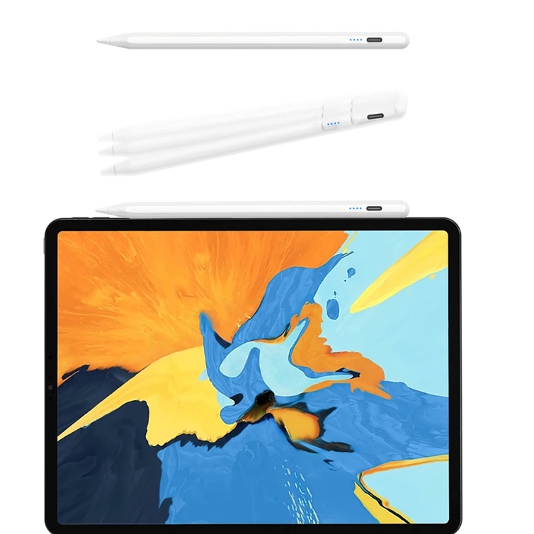Smart Phone Stylus Pen Sensitive Touch Screen Pen Office Tablet Pen for Drawing Writing Type-C Capacitive Pen for iPad 10th 10.2 10.9 9.7 Android