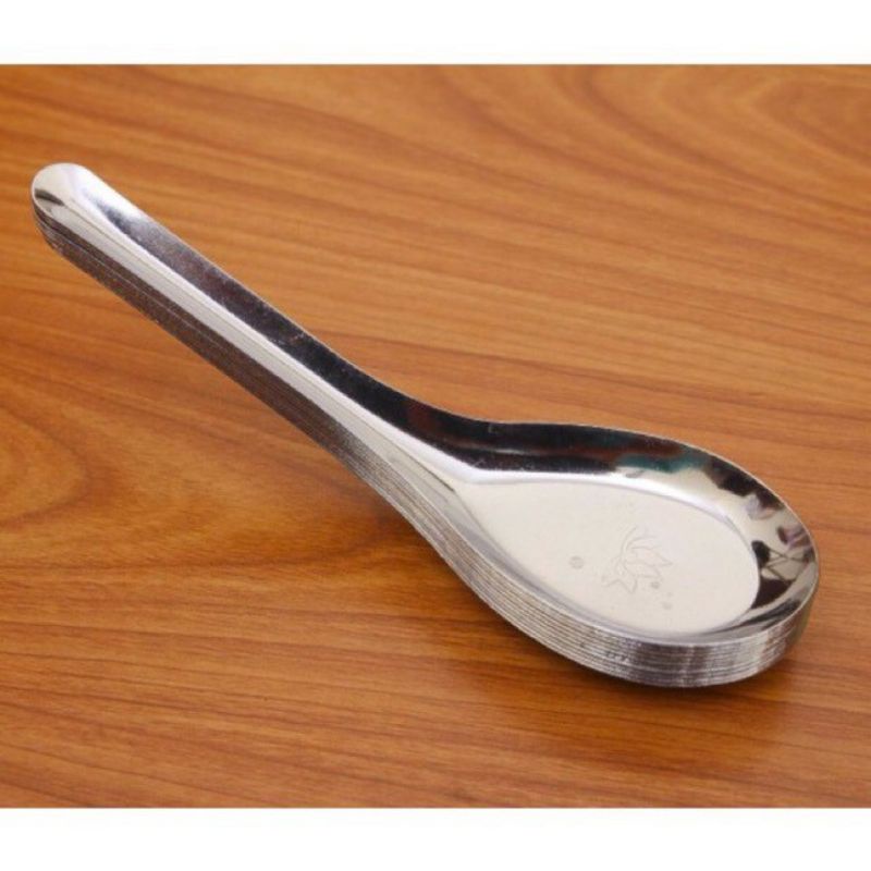 Set 5 Thìa Inox Hoa Sen Loại Dày Đẹp