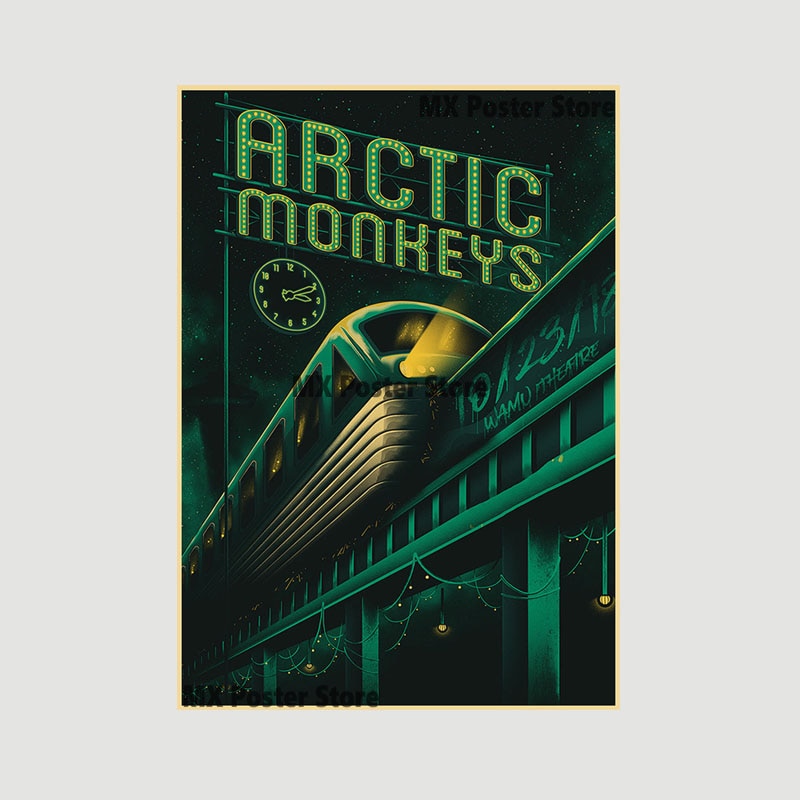 Arctic Monkeys Vintage Kraft Paper Poster Diy Wall Art For Home