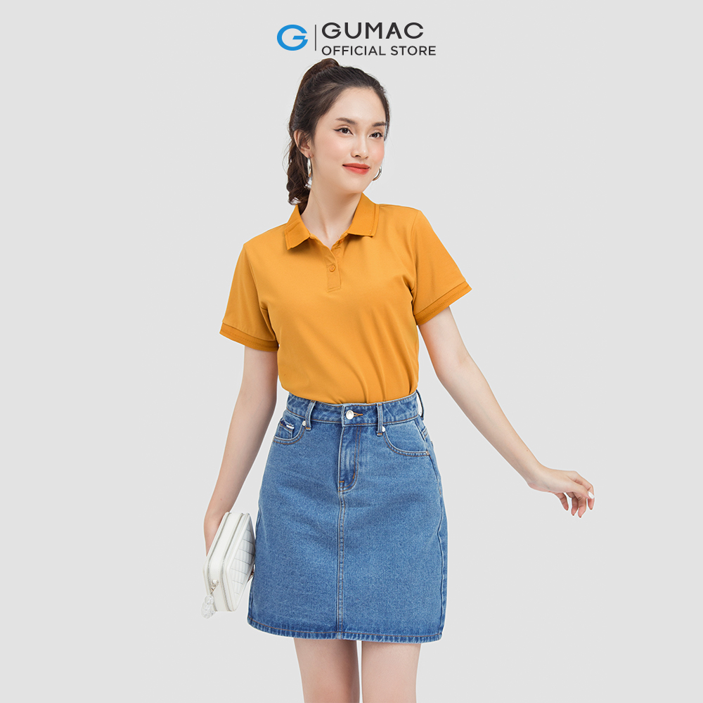 [15 - 17.5 | TẶNG QUÀ đơn từ 499K] Áo polo nữ GUMAC ATC06013 phối bo