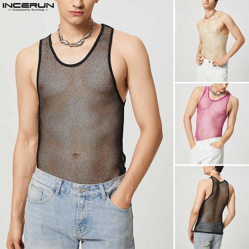 SHIRT%20BREATHABLE%20TRANSPARENT%20CASUAL%20MEN'S%20INCERAN%20VEST%20TOP%20FITTED%20MEN'S%20MESH%20SLEEVELESS%20VEST%20-%20Image%205