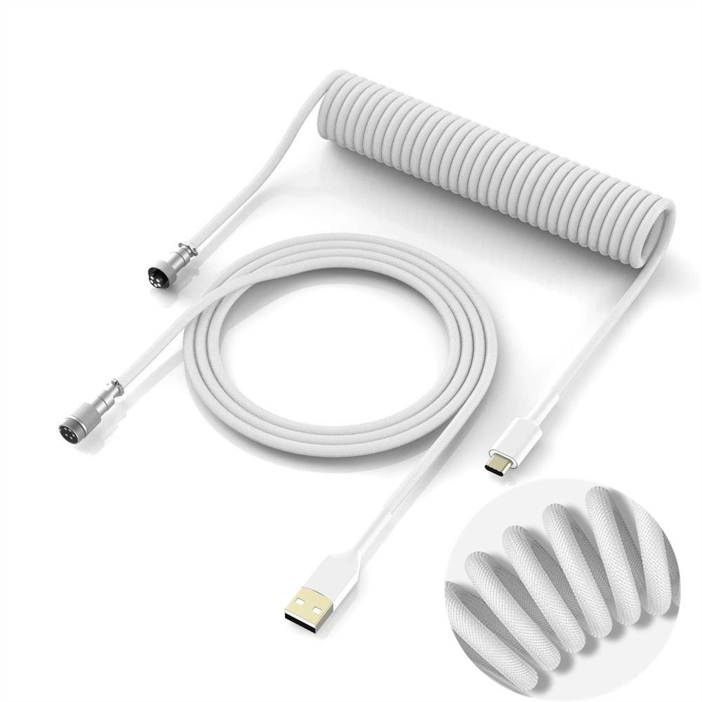 Computer%20Keyboard%20Accessories%20Port%203%20Meter%20Gaming%20Keyboard%20Keyboard%20Coiled%20Cable%20Mechanical%20Keyboard%20Cable%20Mechanical%20Keyboard%20Wire%20Type%20C%20Cable%20-%20Image%203