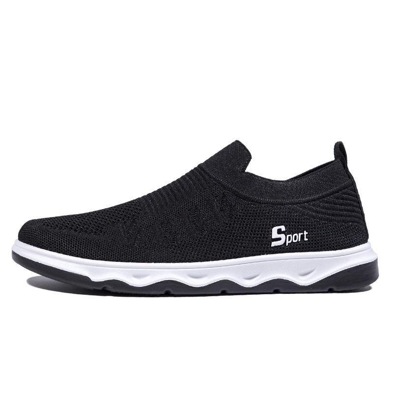 Men's Shoes 2023 New Breathable Casual Shoes Lazy One Step Flying Weaving Mesh Shoes Sports Shoes Fashion Men's Sports Shoes