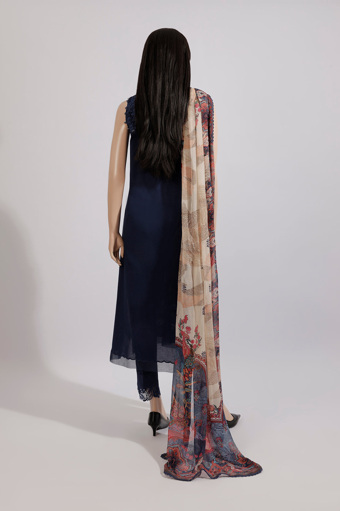 Saya Unstitched Jacquard Embroidered 2 Piece (Shirt/Dupatta) Suit For Women / Fabric For Women - CHIKANKARI VOL # 03 - WU2P-3850. 