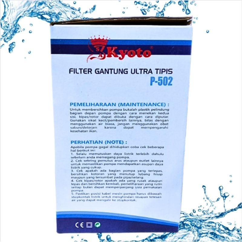 Pompa Aquarium Aquascape filter gantung KYOTO P 502