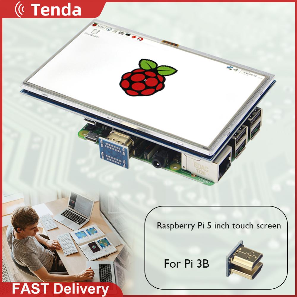 5 inch LCD Touch Screen HDMI-Compatible Display Kit for Raspberry Pi 4B 3B+