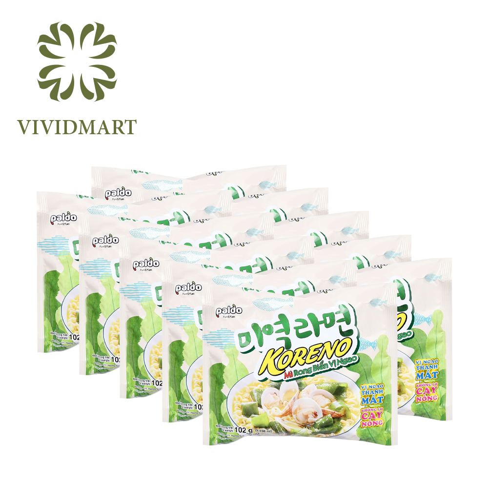 Mì koreno rong biển vị ngao - gói 102gr - koreno