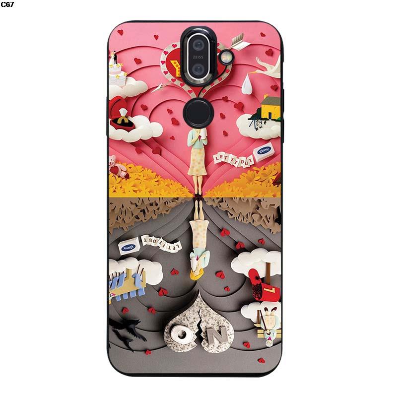 Cho Nokia 8 Sirocco hwtpk mô hình silicon mềm vỏ TPU Bìa