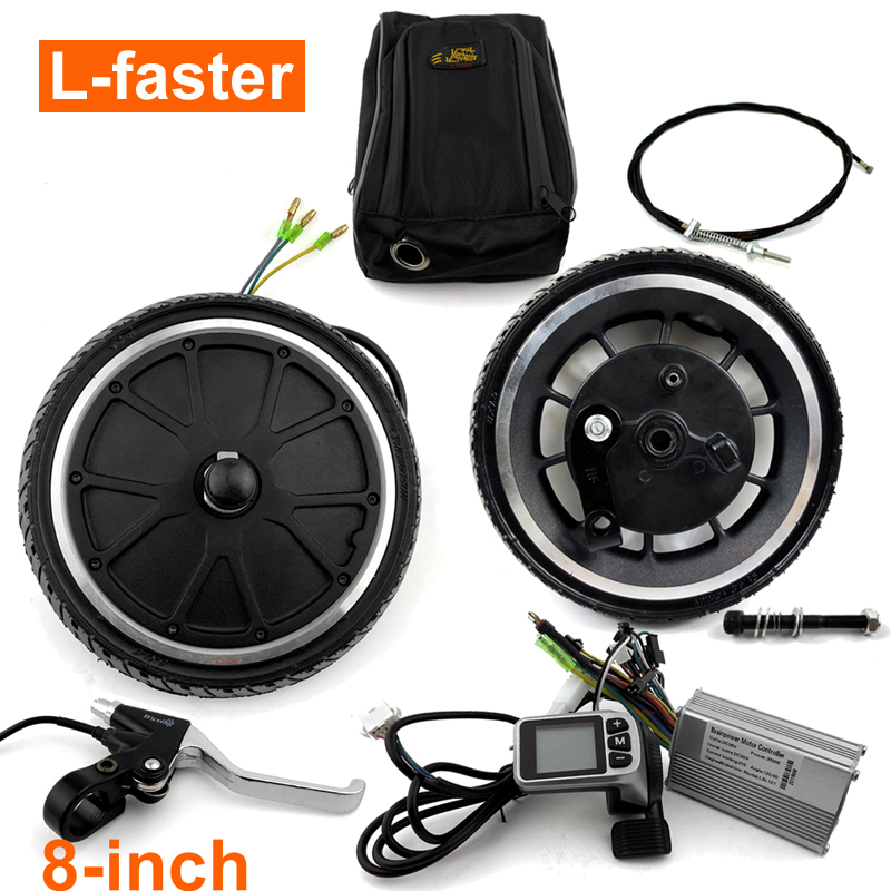 48V 250W 8inch DIY Adult Scooter Motor Wheel Kit With Brushless Hub