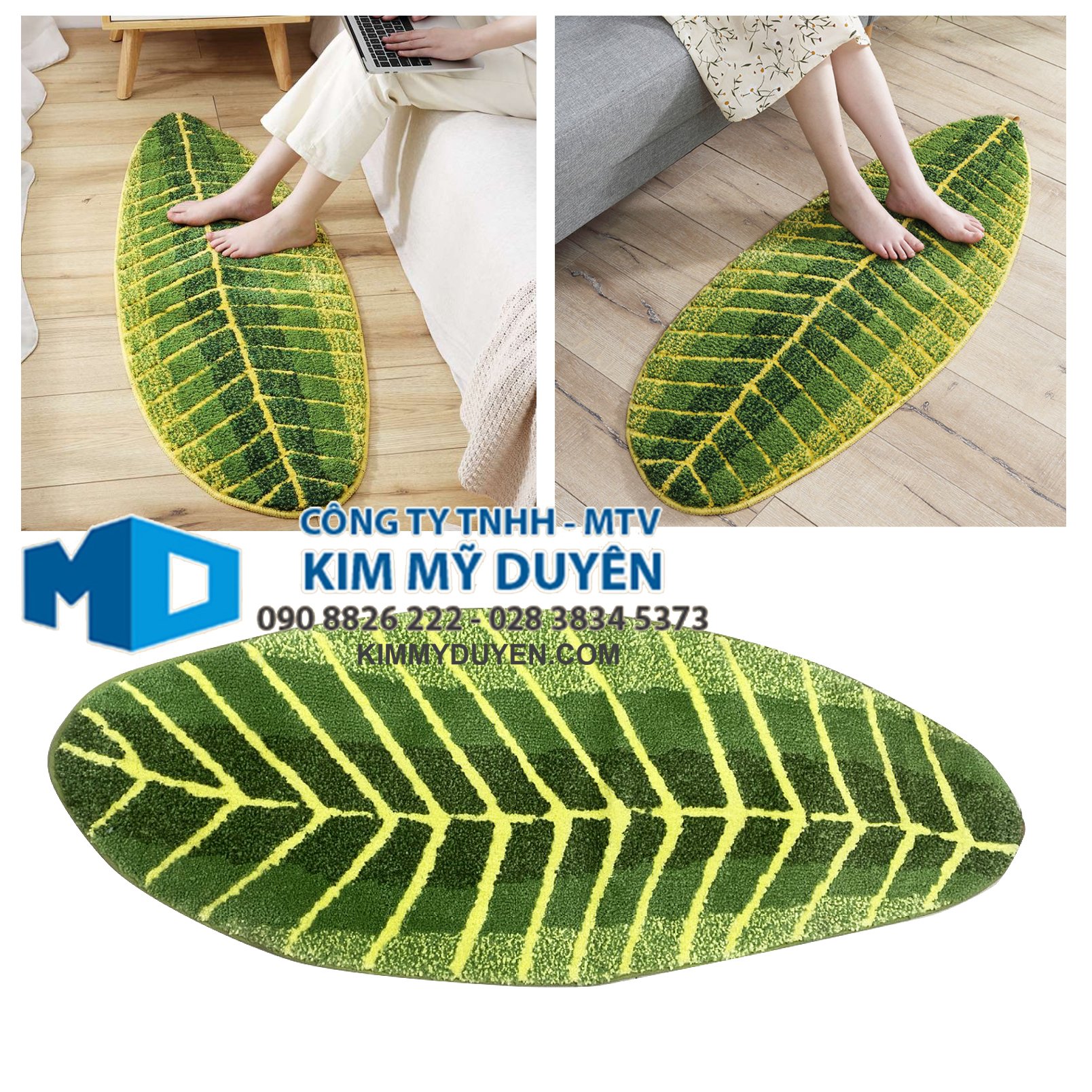 Thảm chùi chân hình chiếc lá