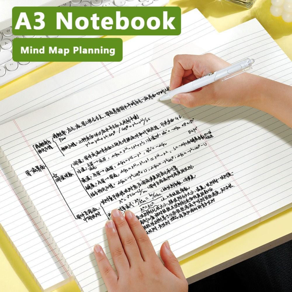50sheets Thickened A3 A3 Notebook Mind Map Planning Students Writing ...