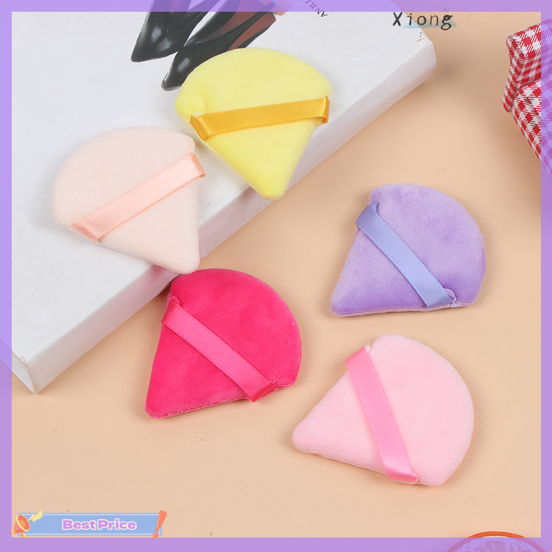 Xiong Cosmetic Puff Triangle Velvet Foundation Mini MakeUp Sponge Puffs MakeUp Tool