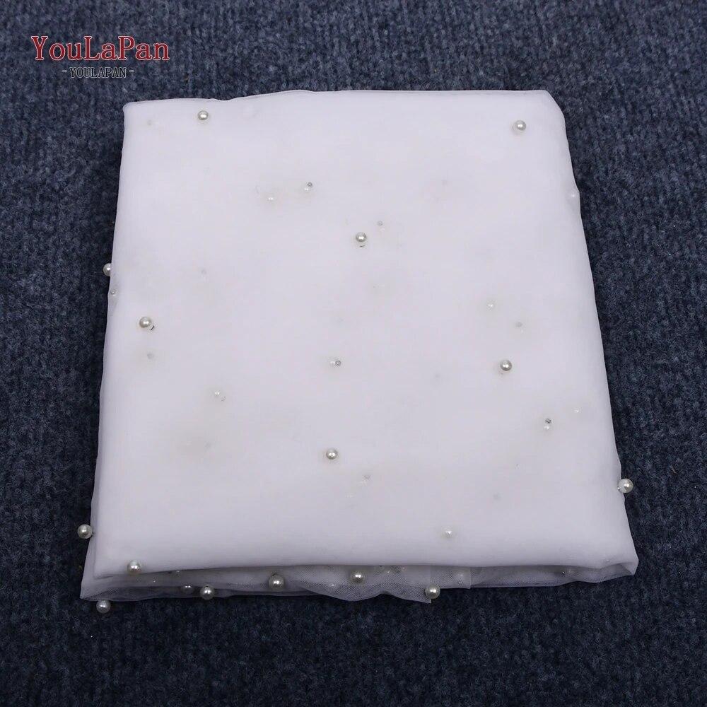 shanggao YouLaPan V09 3M Long White Ivory Wedding Veil with Pearls Veil