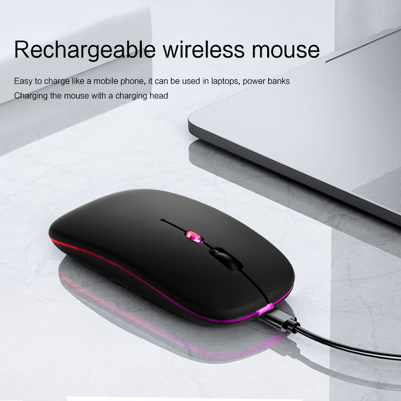 Bluetooth Mouse For Microsoft Surface Pro 9 8 5 6 7 X Surface Go 3 Book Laptop PC Wireless Mouse Reable Mute Gaming Mouse