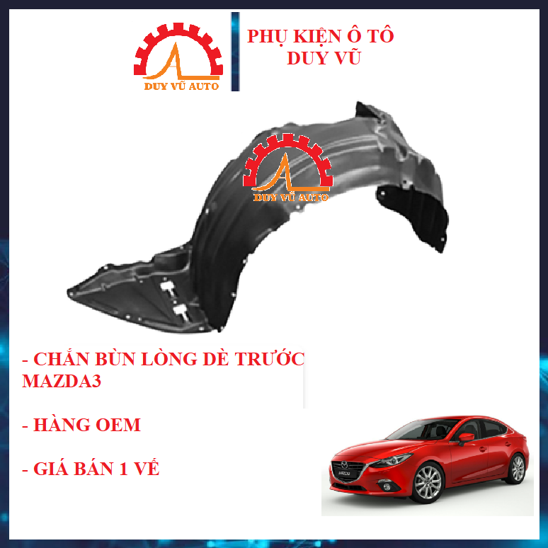 Mazda 3 Front Fender Mudguard