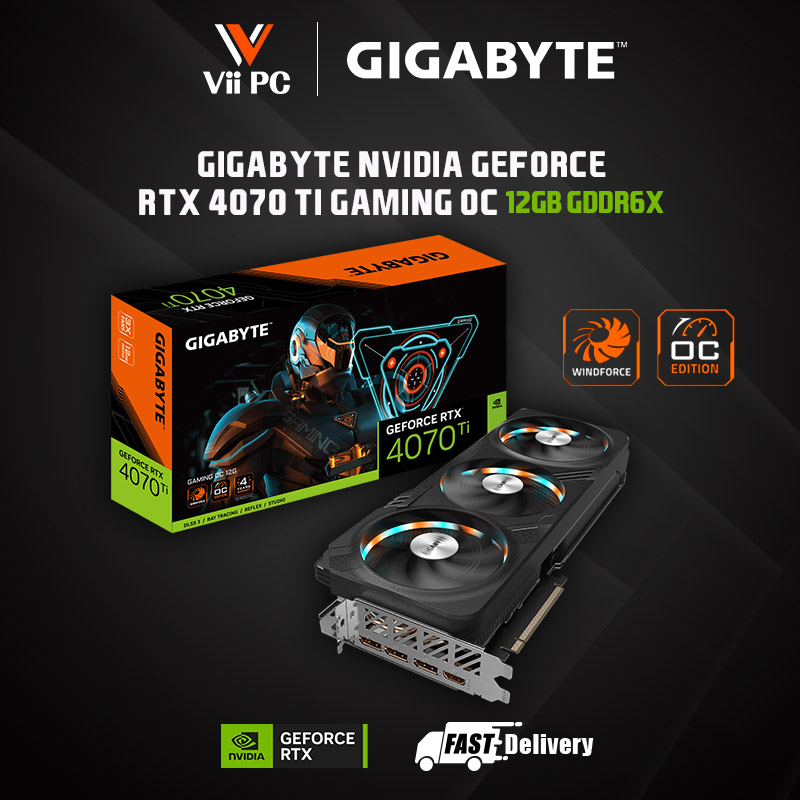 Gigabyte NVIDIA GeForce RTX­­ 4070 Ti GAMING OC 12G 4070Ti 4070 Ti ...