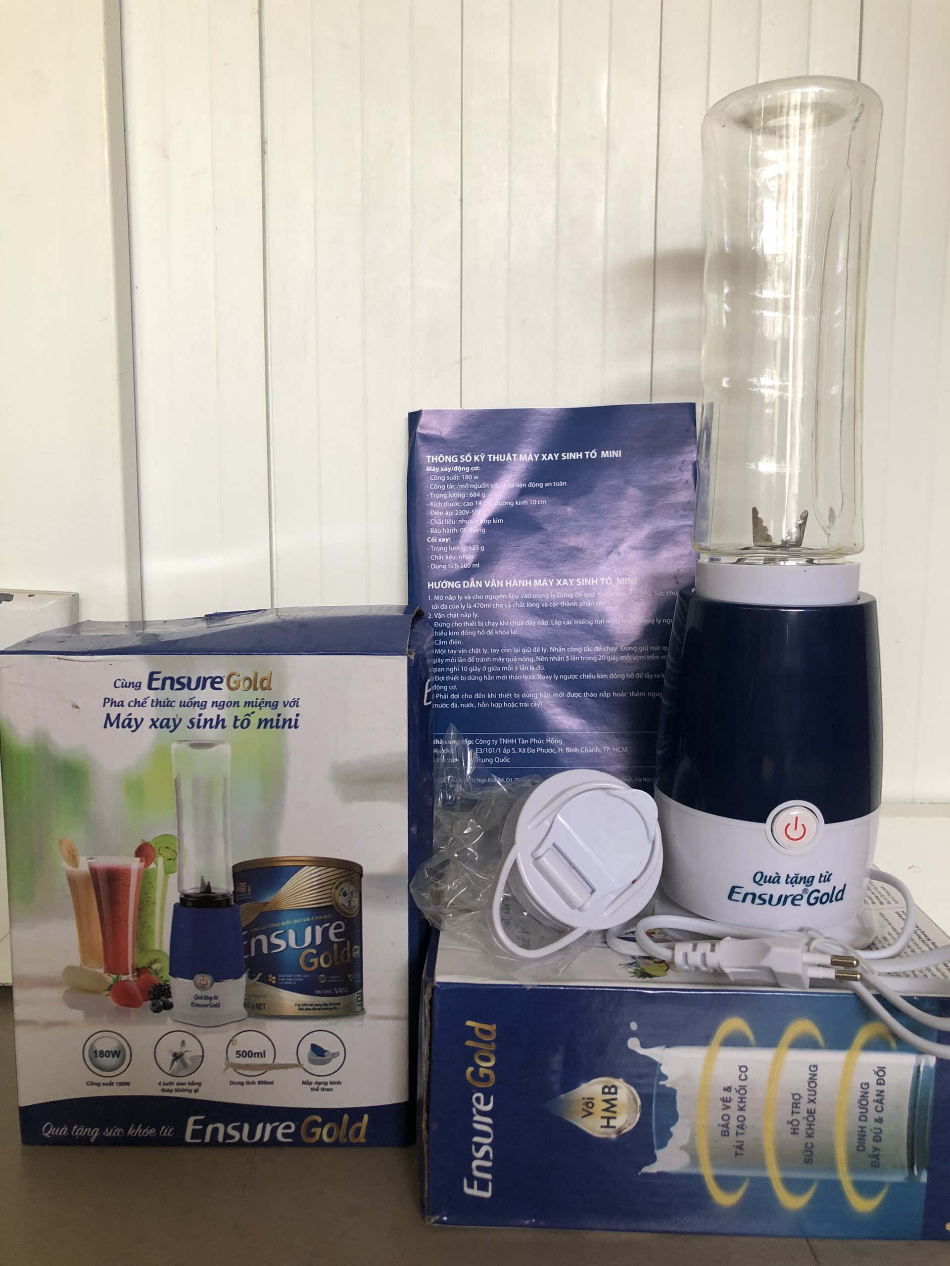 Máy xay sinh tố mini Ensure 2in1