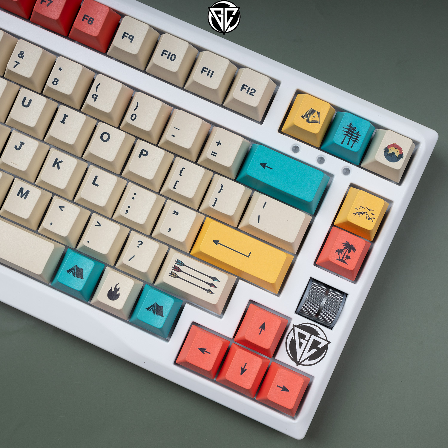 Keycap 80s Wild Life 111 nút bàn phím cơ Thick PBT Cherry Profile