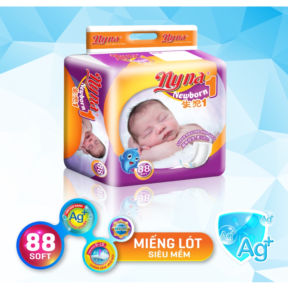 Miếng lót sơ sinh 1 NYNA 86 Miếng 1 bịch