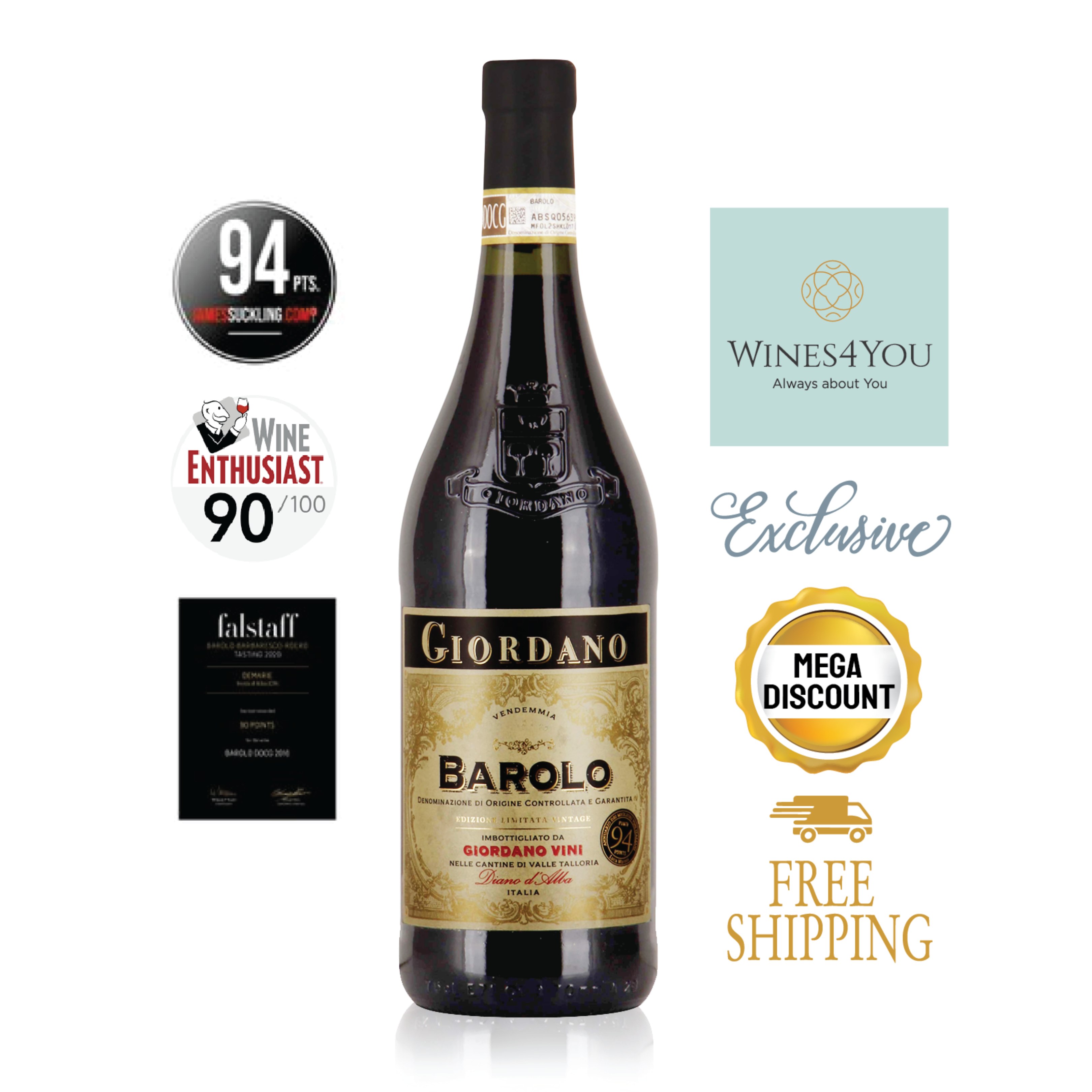 Giordano Barolo DOCG Italy Red Wine | Lazada Singapore