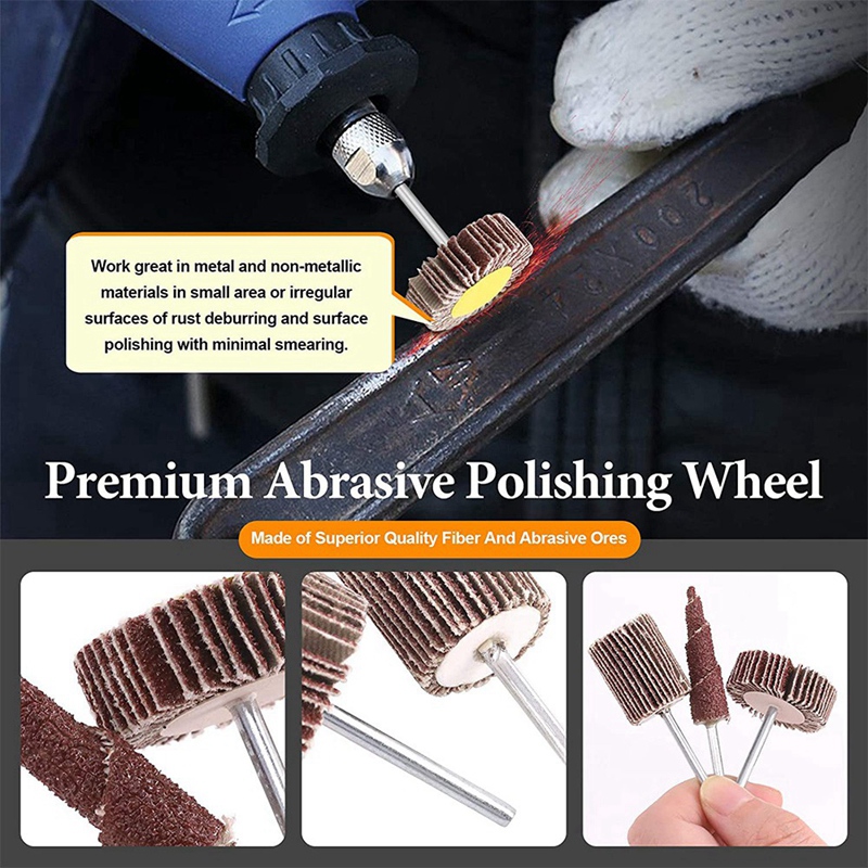 50Pcs Buffing Polishing Wheel Kit,1 Inch Abrasive Buffer Wheels