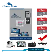 ภาพขนาดย่อของภาพหน้าปกสินค้าHome Mall TF Memory cardการ์ดหน่วยความจำวิดีโอ Homemall 16GB/32GB/64GB/128GB Memory Card Class10 MicroSDXC ของแท้ จากร้าน home-mall บน Lazada ภาพที่ 1